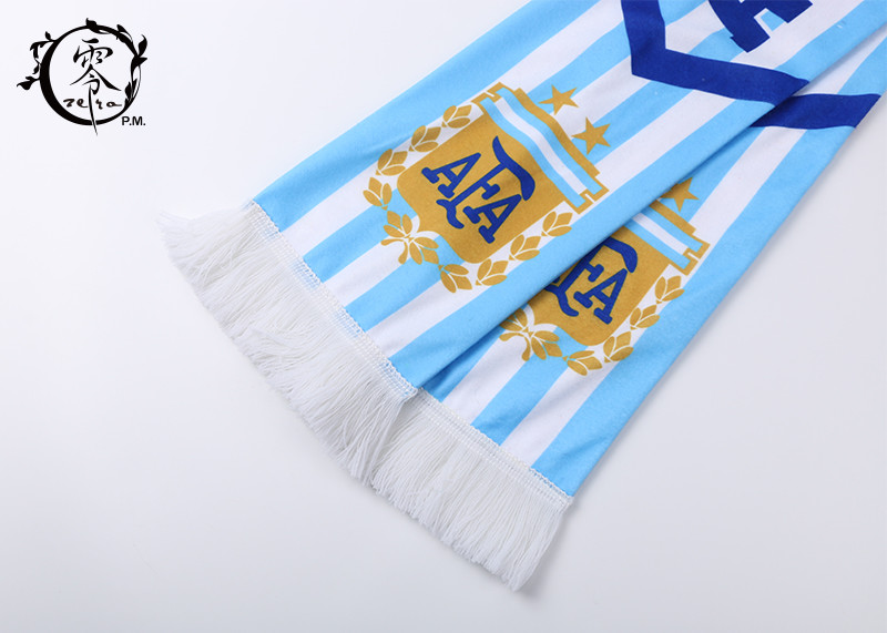 FIFA Argentina Winter Custom Sports Scarves Polyester Warm Long Size