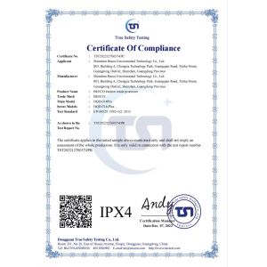 RESUN ENERGY CO,.LTD Certifications