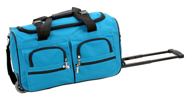Camouflage Waterproof Duffel Bag With Wheels , Rolling Duffle Bag Luggage