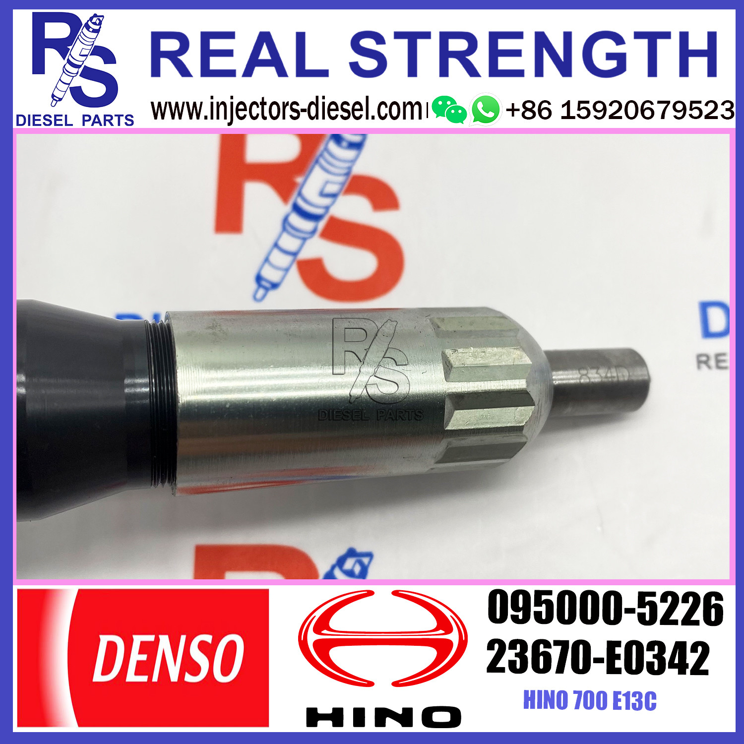 diesel fuel injector 095000-5224 095000-5223 095000-5225 095000-5226 23670-E0341 23670-E0342 for HINO E13C EH700