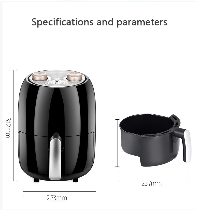 Kitchen Appliance 1400W 2.8L Oil Free Air Fryer