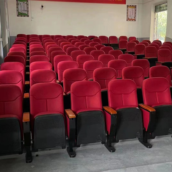 ARH-6615 Cold Molded Foam Auditorium Theater Seating With Table On The Armrest