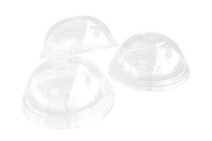 Buy cheap Cafe 90mm Biodegradable Coffee Cup Lids , Clear Plastic Dome Lids product