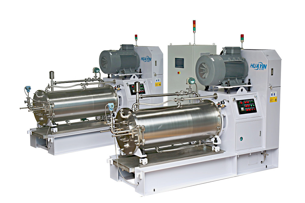 Customized Horizontal Wet Grinding And Dispersing Sand / Bead Mill Machine