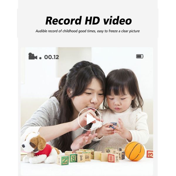 X11S Mini Dual Lens Kids Camera 1080P Bunny Cartoon Children Camera Adorable Toy Kids Selfie Digital Camera As Gift Prize