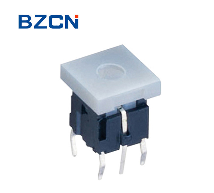 Through Hole Terminal Illuminated Tactile Switch Momentary With Cap Push Button