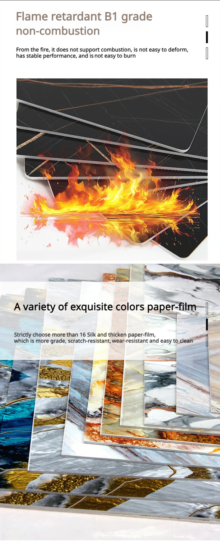 4x8 Waterproof Uv Pvc Marble Sheet Best Selling 1220*2800*3mm Factory Supply With Multiple Designs