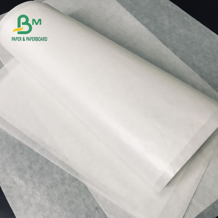 Recyclable  40gsm G1S Food Grade Bleached White MG Kraft Paper 