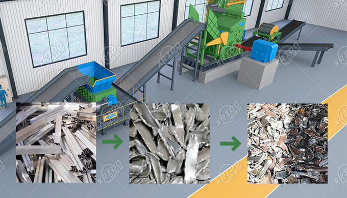 Refrigerator Waste Motor Metal Shredder Double Shaft Scrap Crusher Machine 4