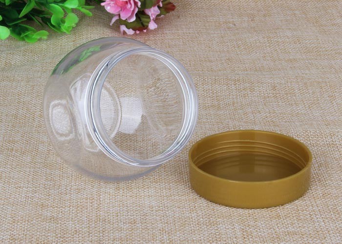225ml Costmetic Clear PET Jars Well - Sealing With Screw PP Cap