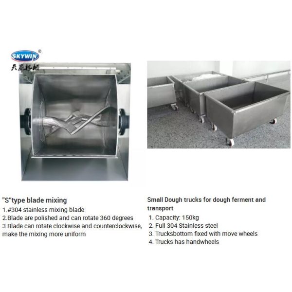 500kg Per Batch Soft And Hard Biscuit Dough Mixer Equipment High Mixing Speed