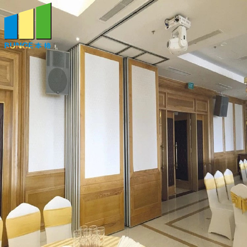 Acoustic Room Dividers Restaurant Sliding Gate Folding Partition For Decoration