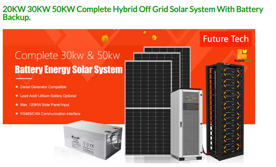 FT30000 Solar Panel Kit 20KW 25KW 30KW 40KW 50KW Complete On Off Grid