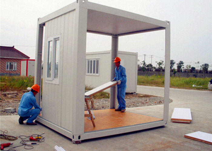 Knockdown Solid Group Containers Steel Panel Aluminium Alloy Window With Decoration