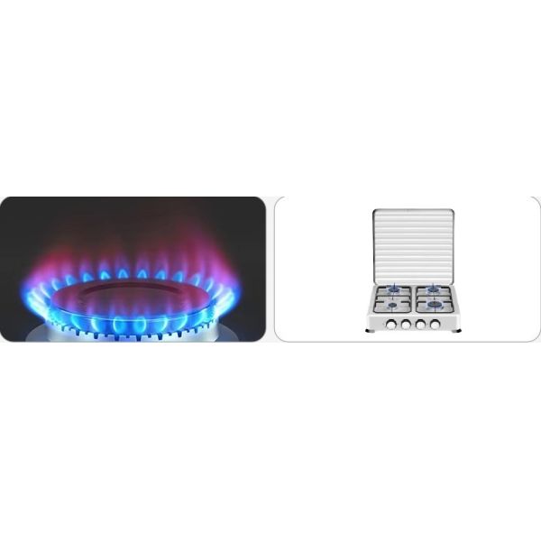 Heavy Duty 4 Burner Commercial Stove Supplier Outdoor Hotel Use Portable Easy To Clean