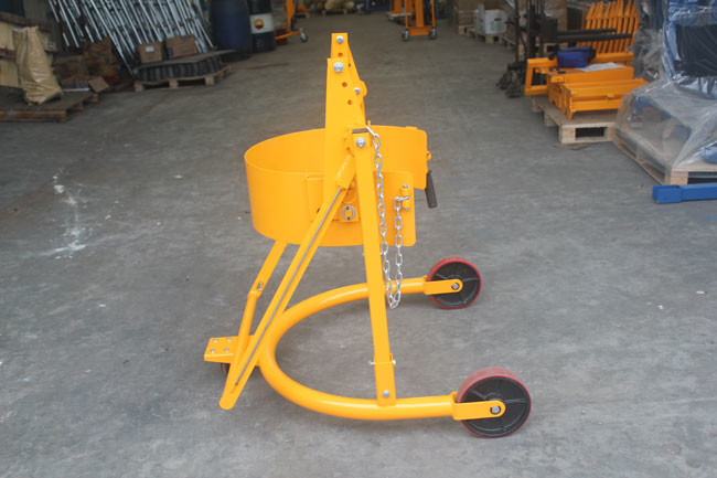 4 Wheel 55 Gallon Drum Lifter Forklift Hand Truck Lifting Device Barrel Handling Equipment