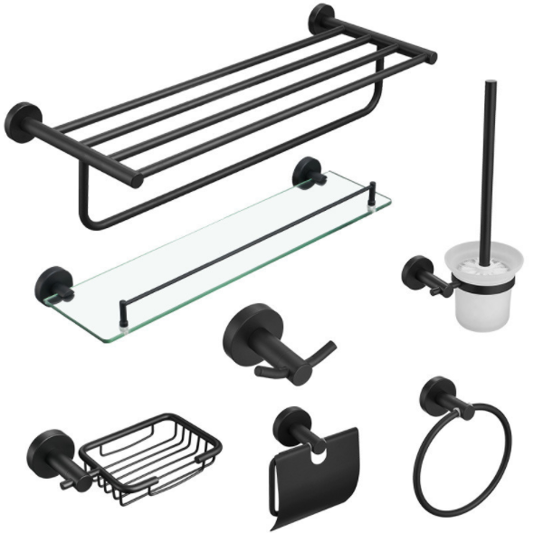 Modern Design Towel Rack Toilet Holder Bathroom Accessories Set