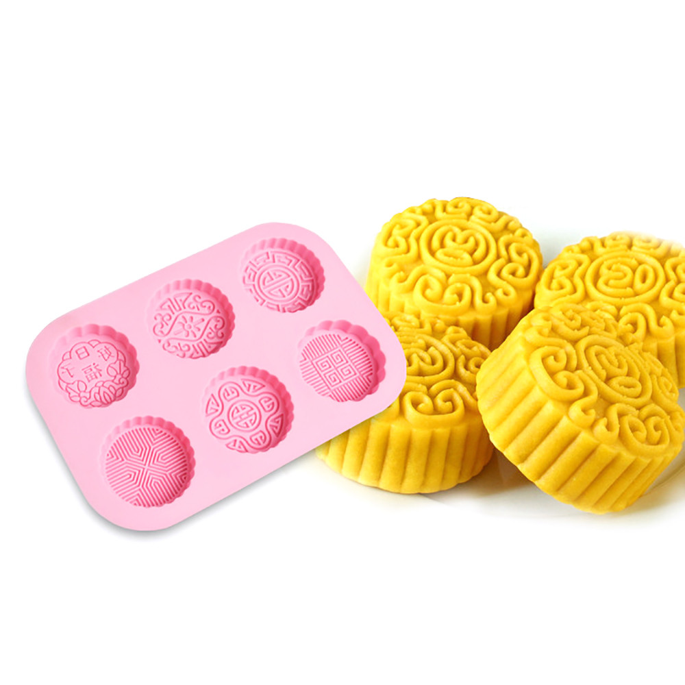 2oz Mooncake Glycerin Chocolate Silicone Mold Pan 4 Type Kitchen Baking Tools