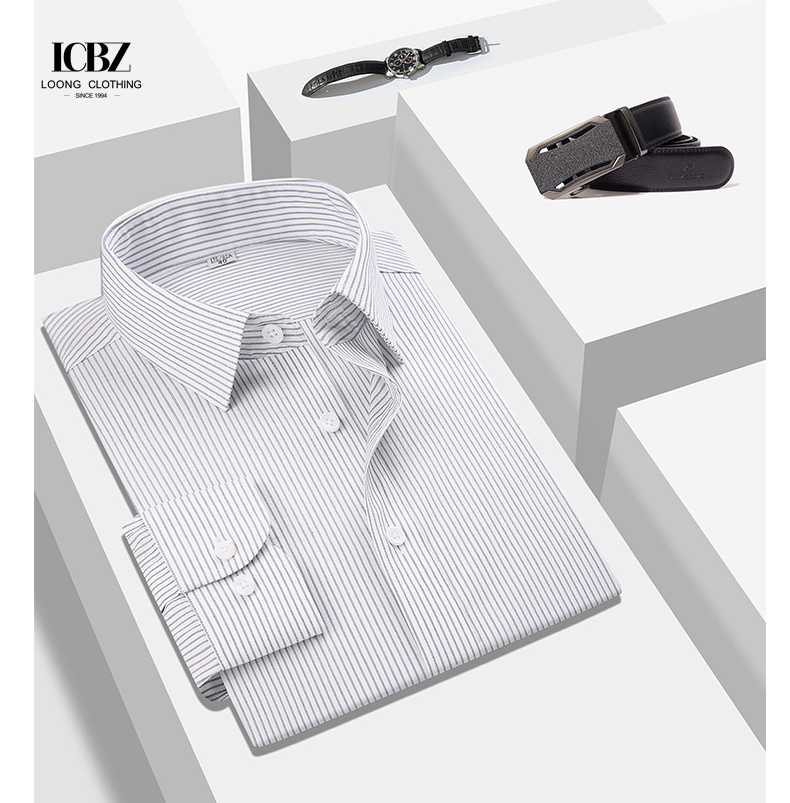 Men's Formal White Dress Shirts with French Cuffs and Full Sleeves in Casual Style