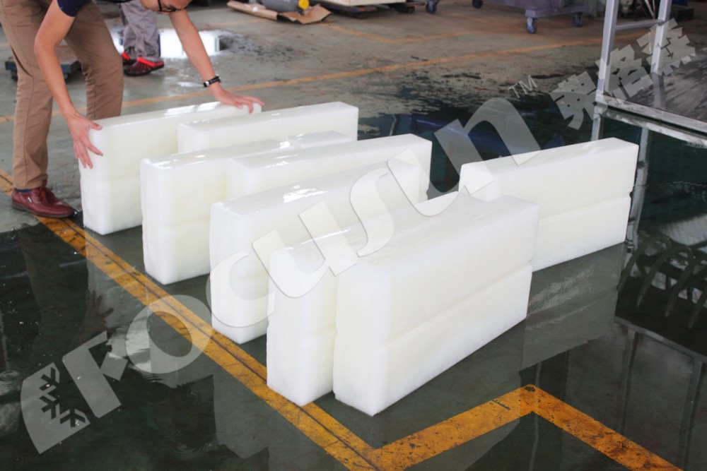 25tons Refrigeration Gas R404a/R22 Brine System Big Cube Ice Block Machine for Africa