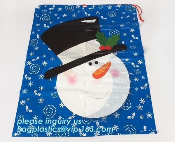 Christmas manufacturer wholesales santa sacks large size gift bags,Jumbo Plastic