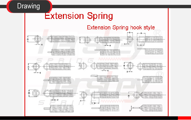 60 Lb Tension Coil Helical Extension Spring 1/8 X 1/2 Inch 1/4" Small Extended