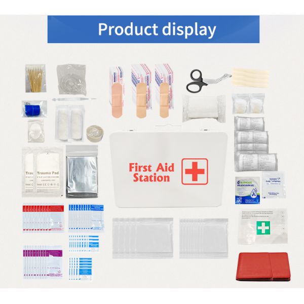 Home Use Wall Mounted Metal First Aid Box Empty First Aid Kit Cabinet for UK Market