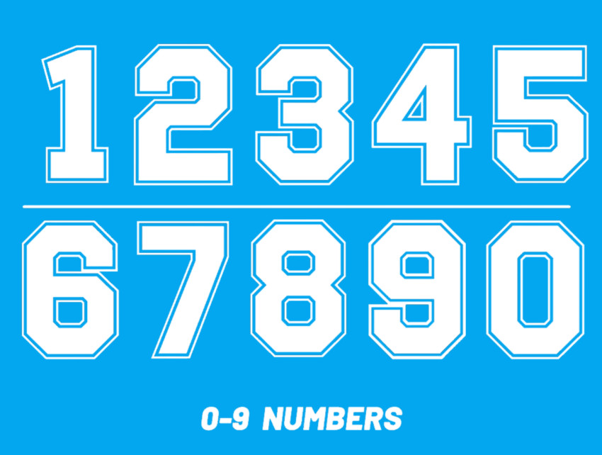 Custom Iron On Jersey Number Heat Transfers Football Jersey Letters And Numbers
