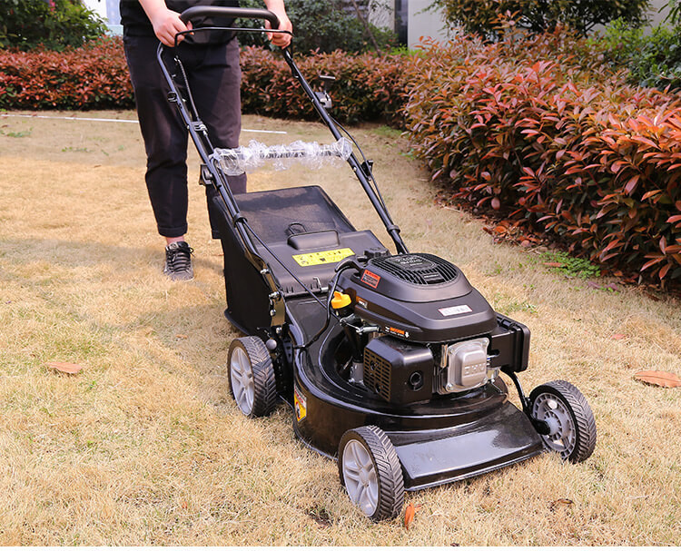 4 Stroke Self Propelled Petrol Lawn Mower For Grass Cutting Garden Tools