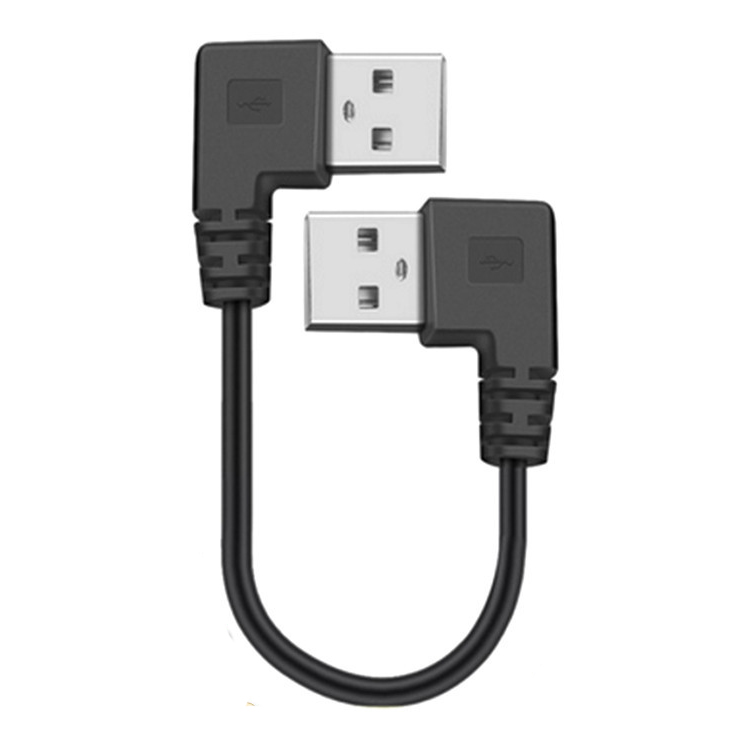 CUSTOM 0.25M 0.3M 90 Degree RIght Angle Male USB to Right Angle Male USB 2.0 Cable