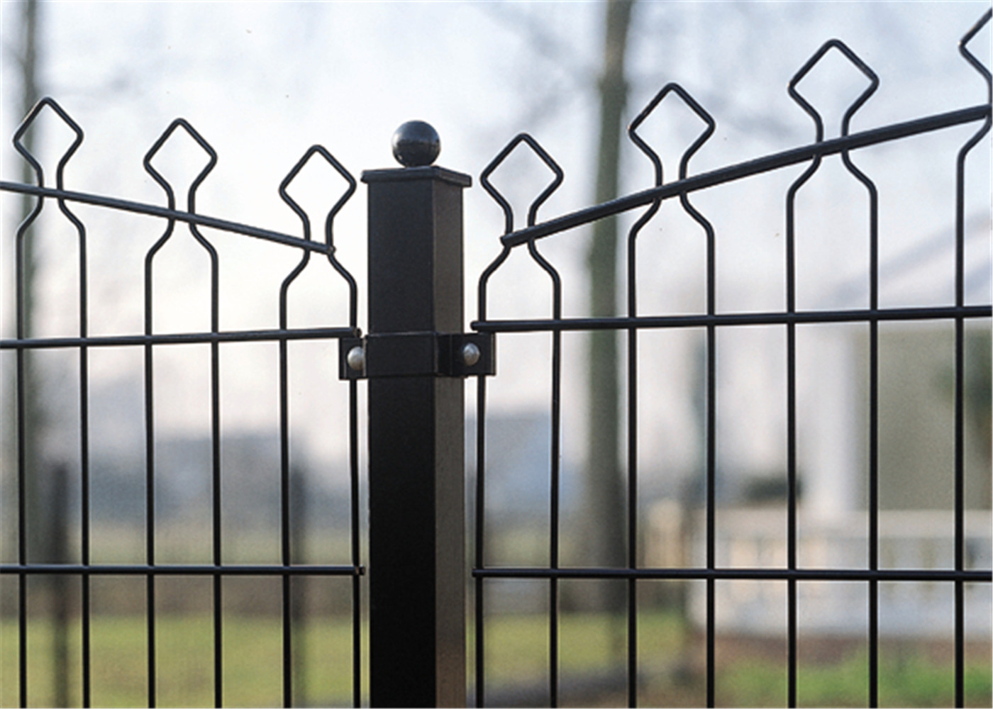 Twin Wire Fence with Double Wire and Rebound Mesh, Used in Corporate/College Campuses/Playgrounds