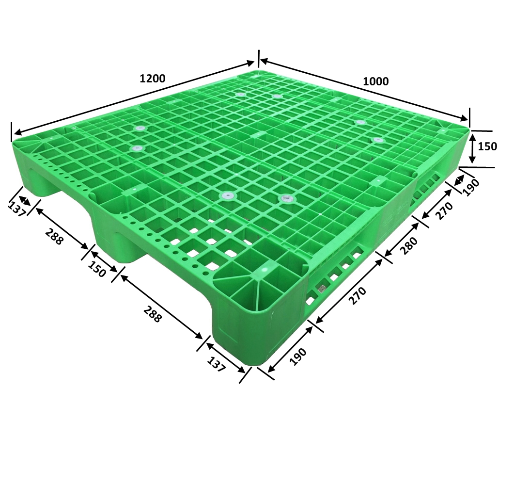 Standard Euro HDPE heavy duty rack plastic pallet