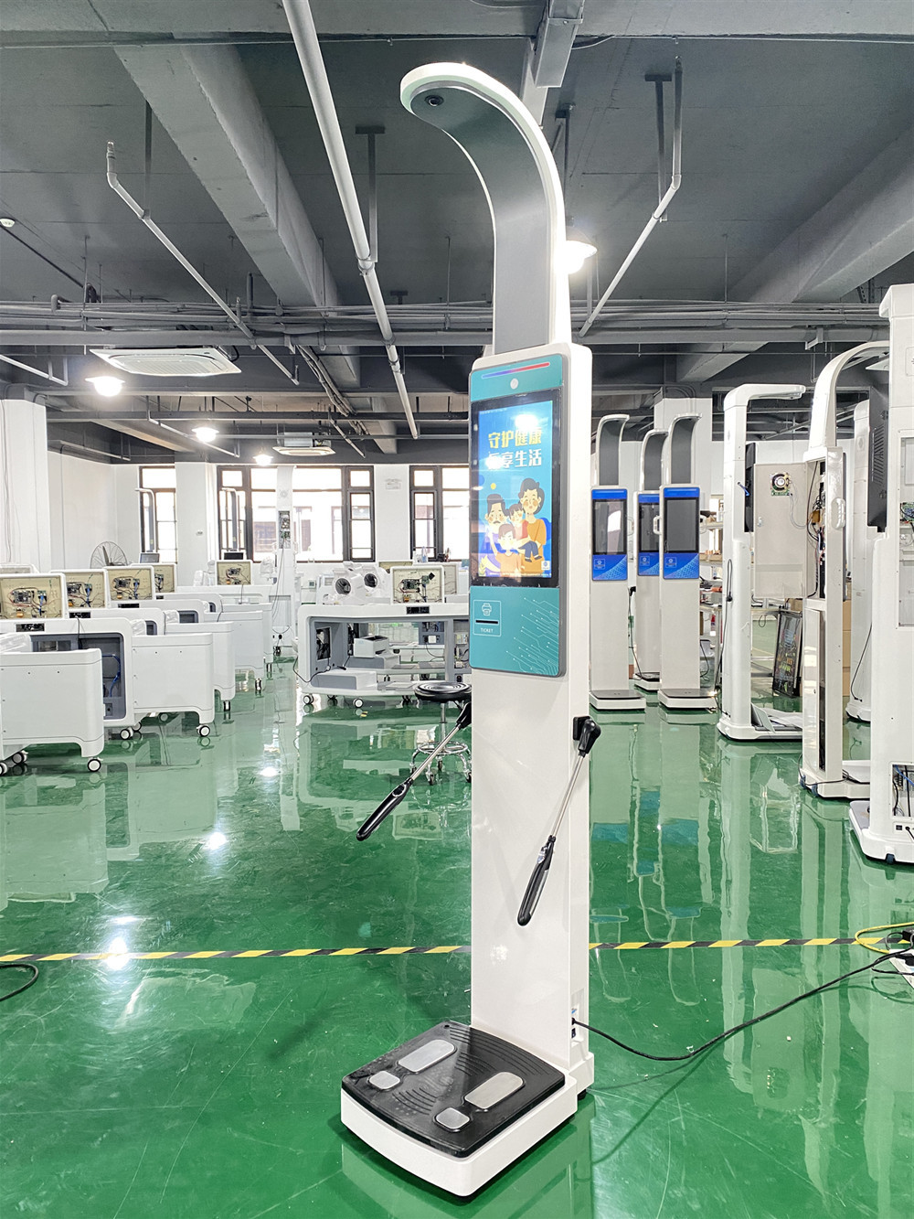 Ultrasonic Height Weight Scale Body Composition Analysis Machine