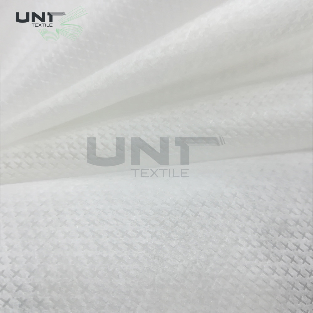 100% Nylon Non Woven Interlining Long Fiber Spunbond Rolls 50gsm Customized Pattern