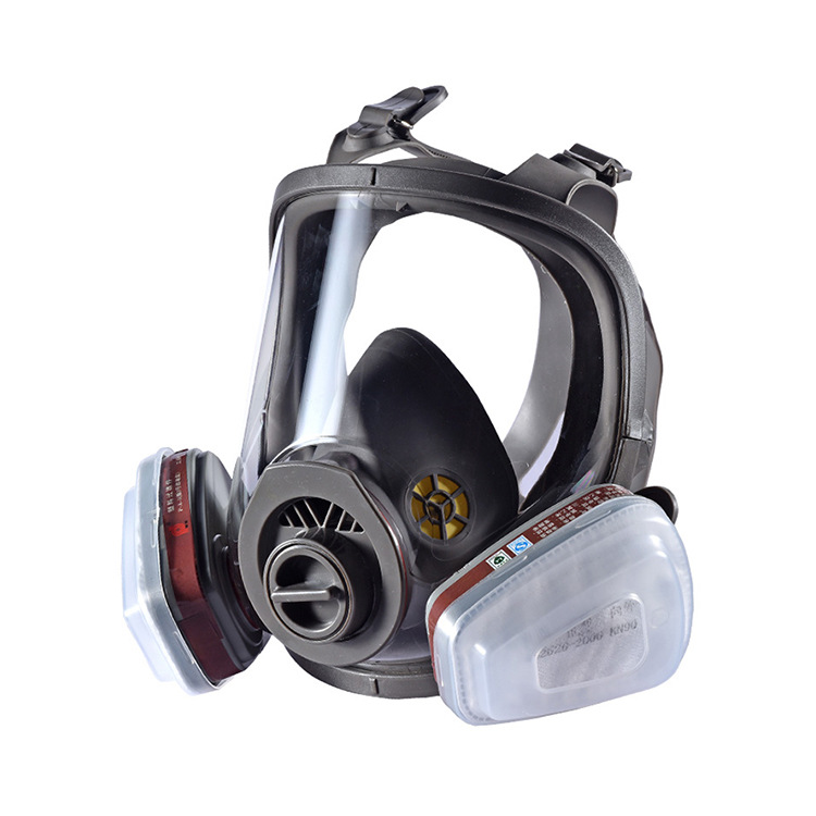 Full Face Respirator Gas Mask With Double Filters