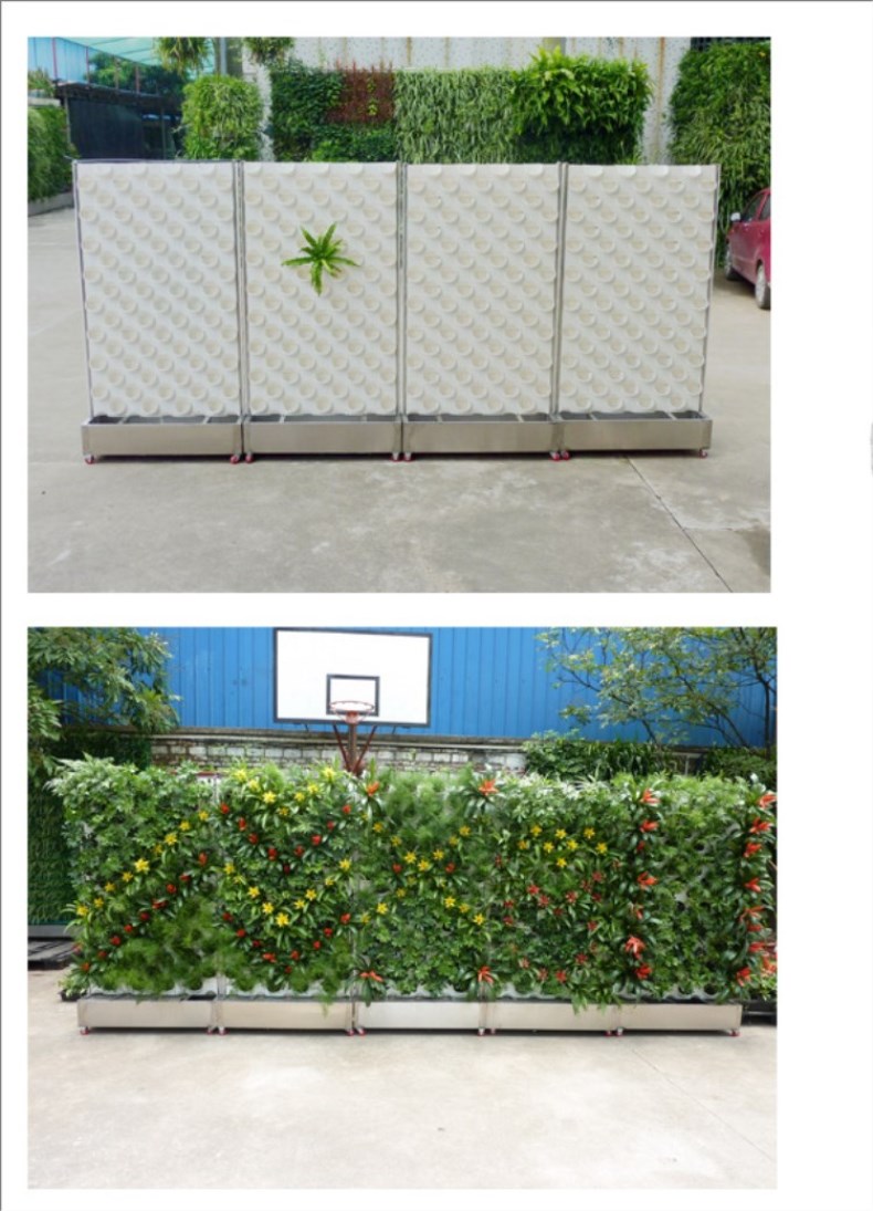 Manufacturers china wholesale outdoor vertical garden self watering plant green wall for sale