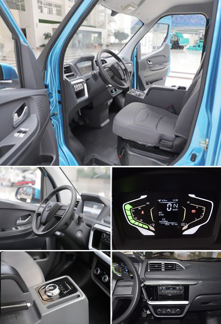 2024 Mini Electric Car Adult 2 Seater Van Mini Truck for Energy Vehicles 4455*1640*1970