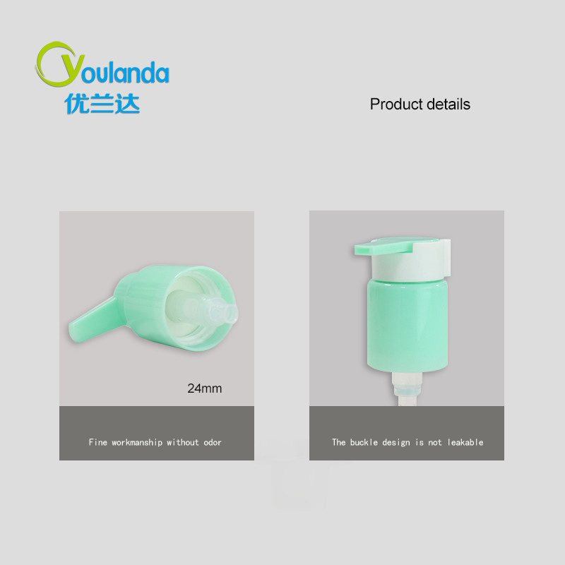 24mm PP Plastic Lotion Pump Hand Cream Pump With Clasp Lock