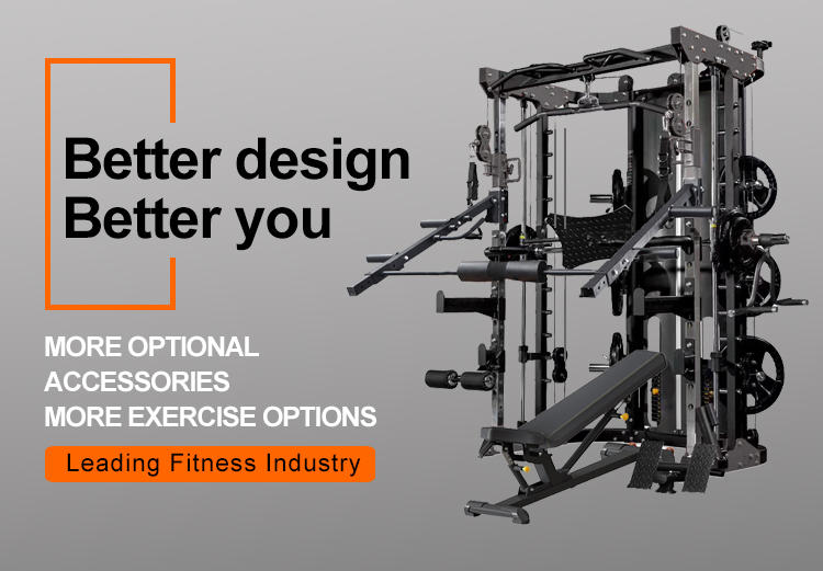 Indoor All in One Gym Equipment Strength Training Multi Functional Smith Machine