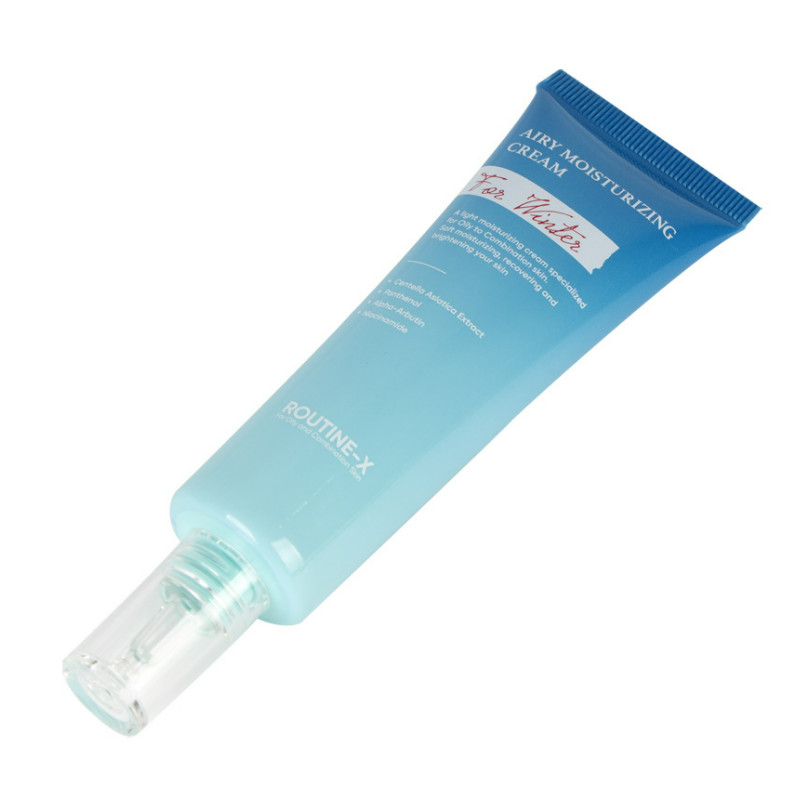 PE Face Wash Shave Foam Cosmetic Packaging Tube Hand / Cc Cream