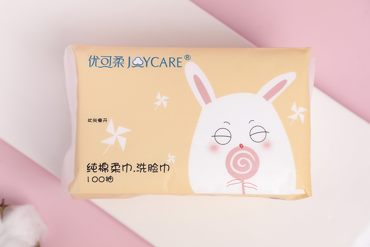 Dry Baby Facial Cotton Tissue Soak Water Chemical Free Verified ISO CE