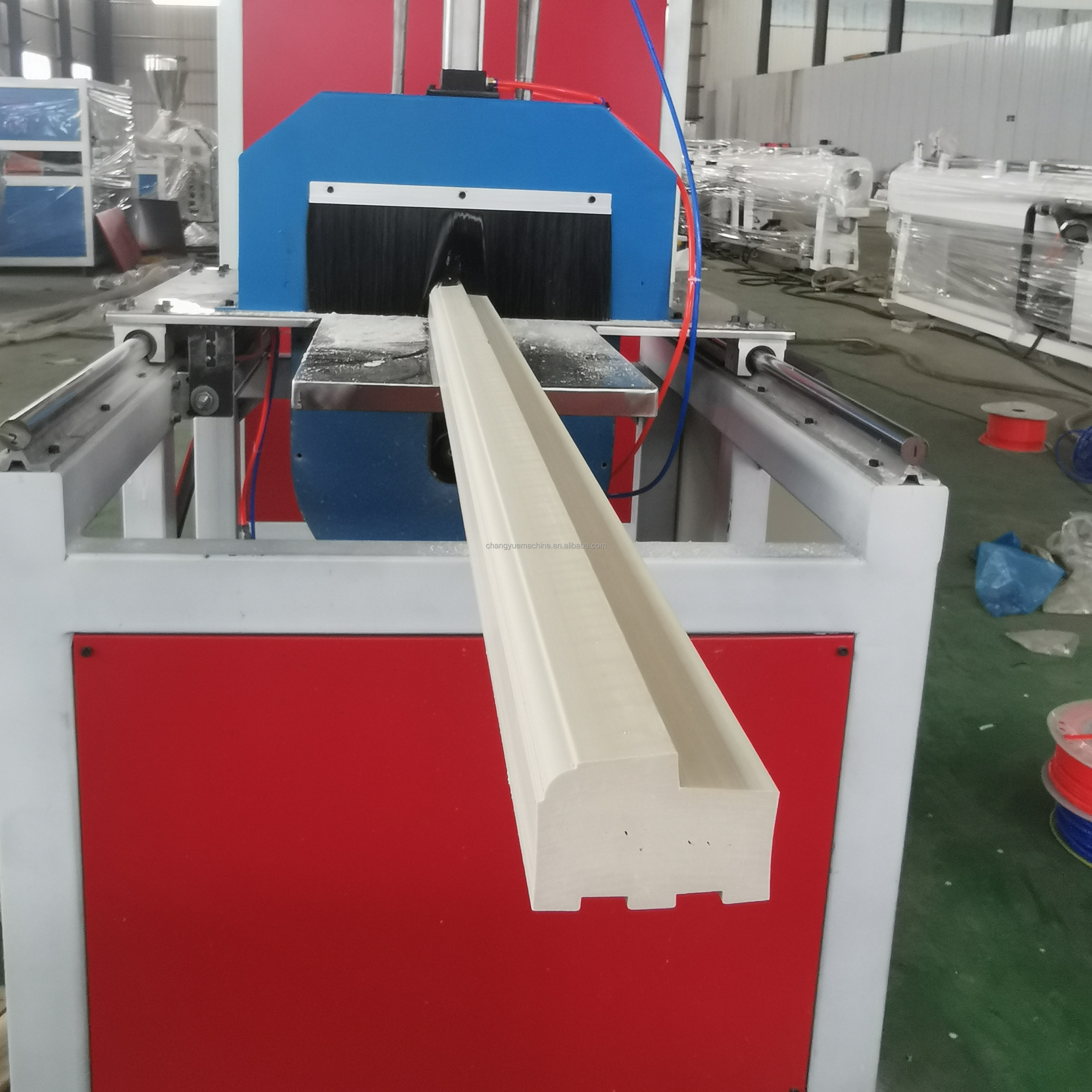 Plastic Profile Extrusion Machine for WPC / PVC Solid Door Frame Production Line