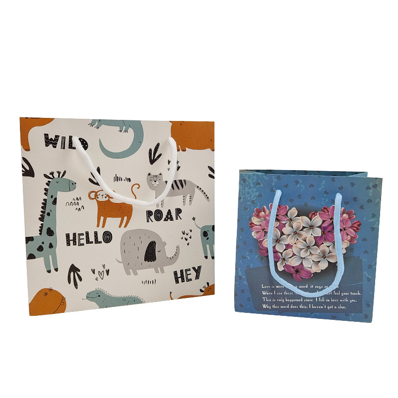 Customization Packaging Paper Kraft Bag High Quality Biodegradable Shopping Bag Cloth Pouch