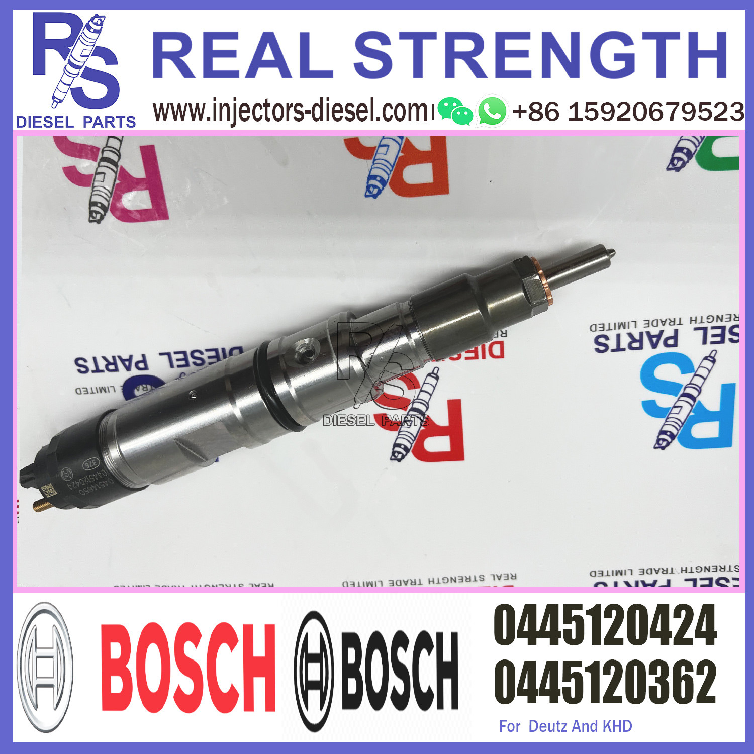 BOSCH Common Rail Diesel Injector 0445120362 0445120424 For Deutz KHD