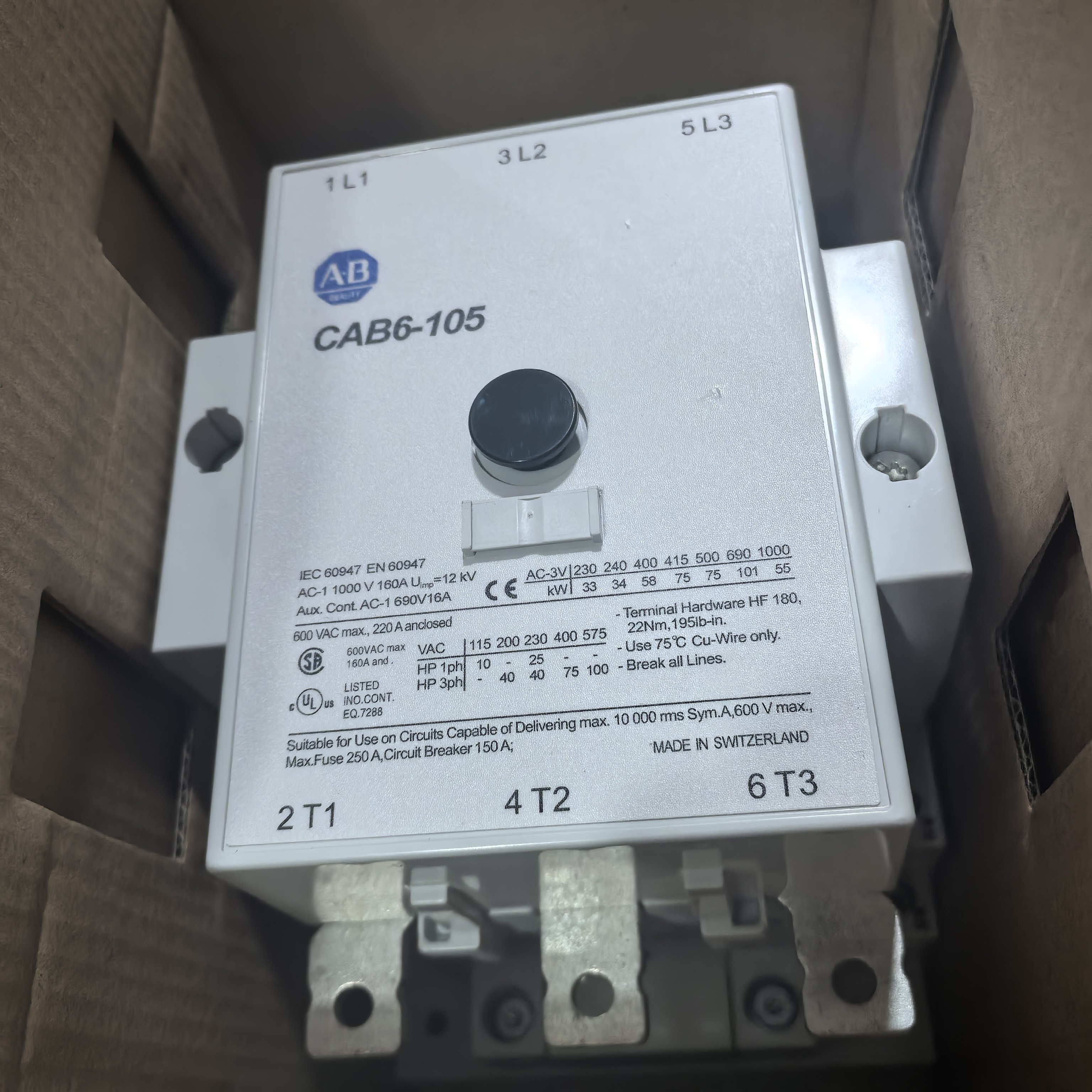 allen-bradley AB Relay 193-EEVF AC/DC contactor AB CAB6