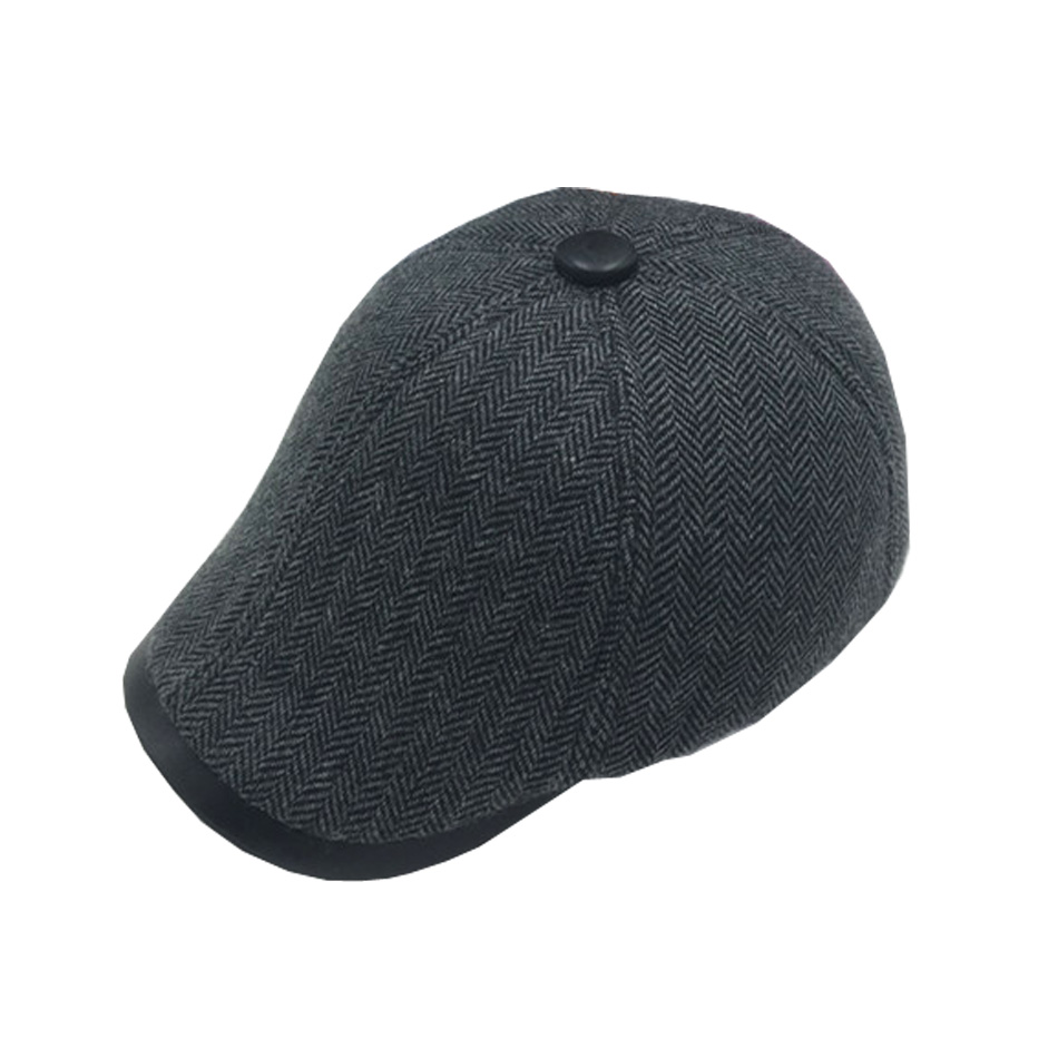 Unisex Custom Leather Hats , Leather Baseball Cap Plain Pattern ODM Designs