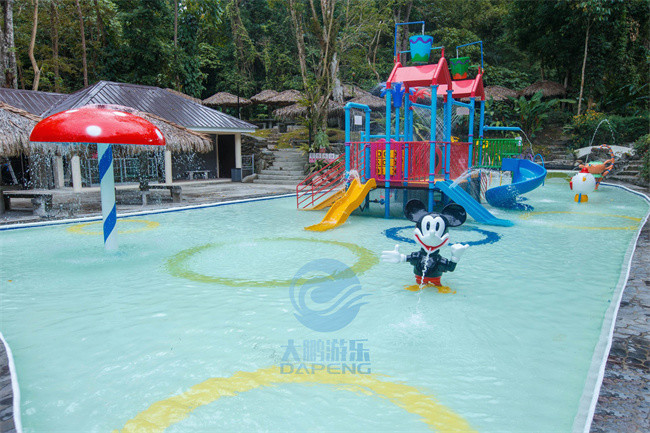 Hotel Playground Water Park Slide Equipment Fiberglass HDG Steel