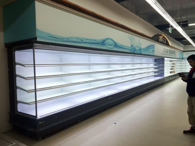 Customized Supermarket Open Deck Display Fridge With Remote Condensering Units