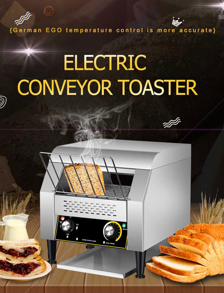 2200W Power Electric Bread Toaster for Restaurant Breakfast 2 Slice N/W 14Kg