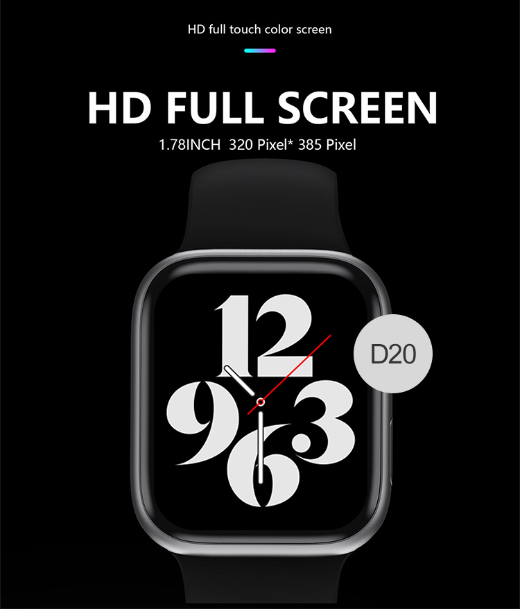 Touch Screen 2.5D IP68 Waterproof Smartwatch IOS9.0 TFT Color
